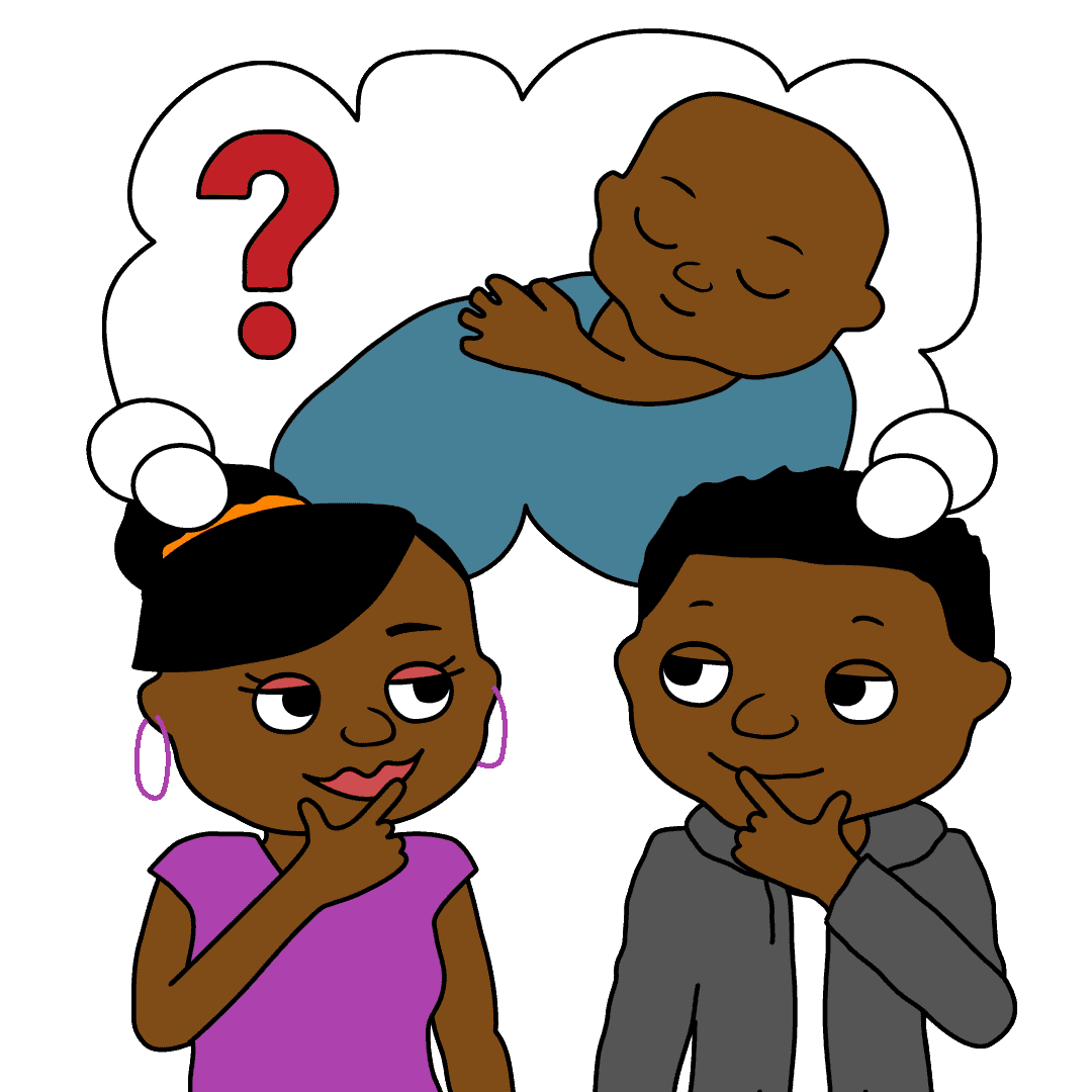 Couple planning a baby.